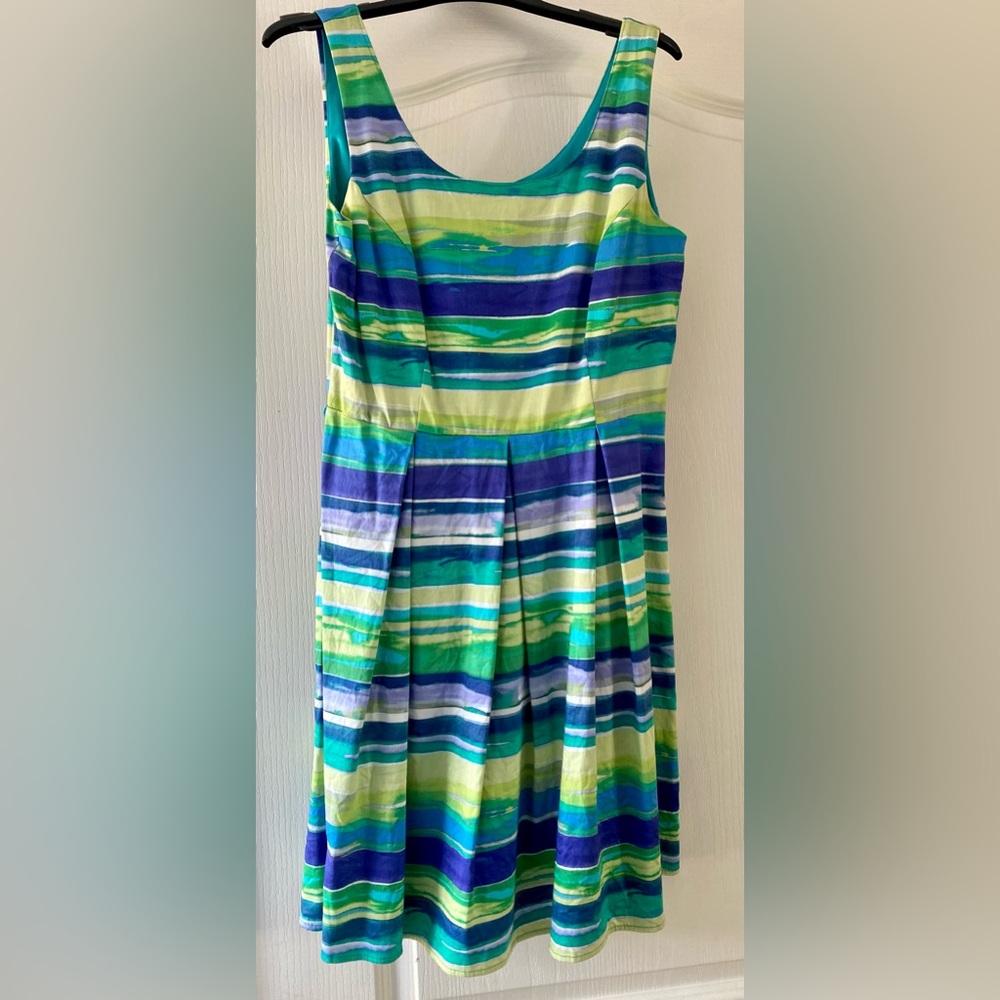 Tiana B cotton sundress with pleated waist. Super flattering!